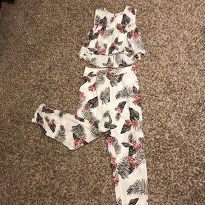 Pant and crop top set